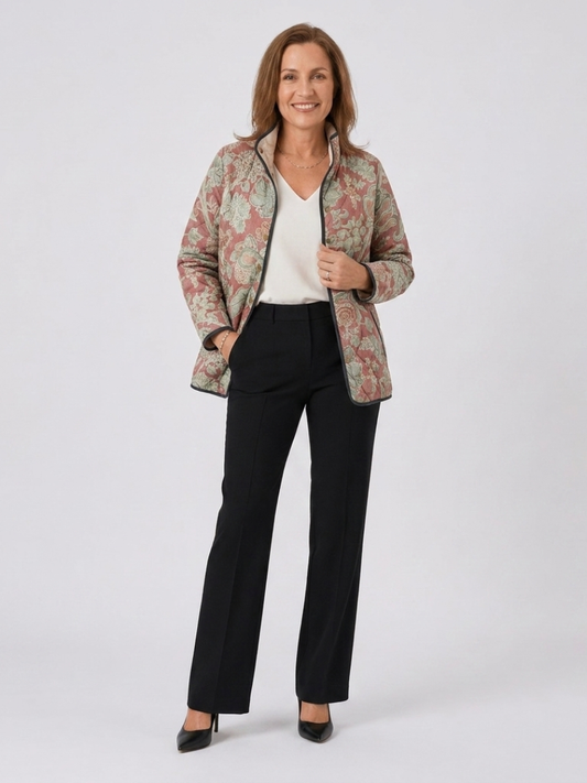 Chaqueta Acolchada Floral Teresa