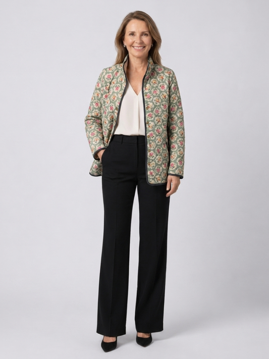 Chaqueta Acolchada Floral Elena