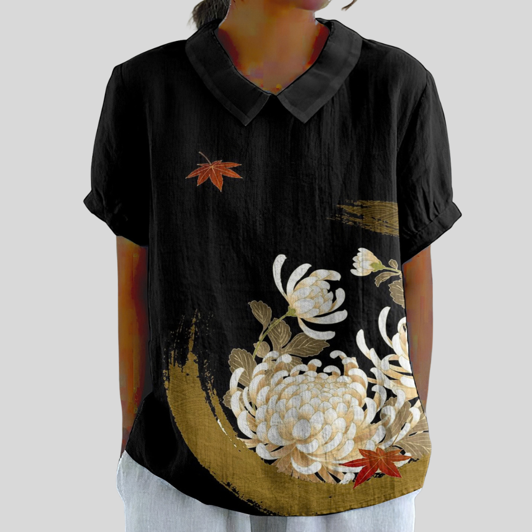 TOP FLORAL ELEGANTE Y CÓMODO
