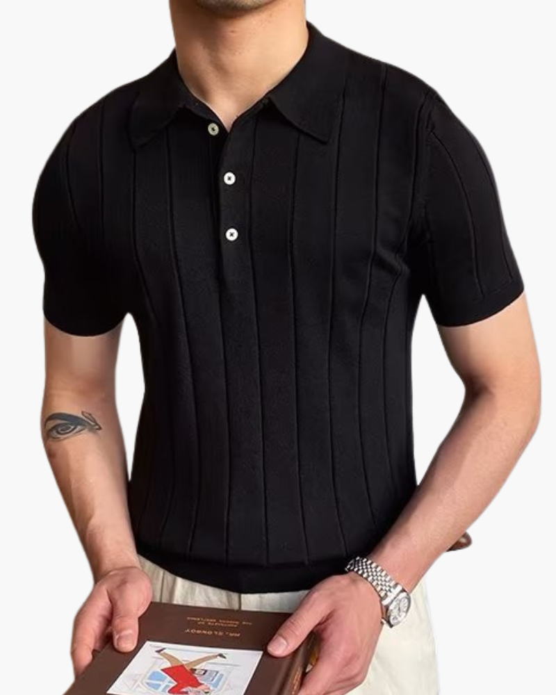 POLO DE ALGODÓN ACANALADO