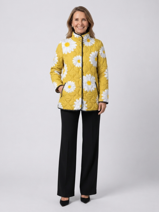 Chaqueta Acolchada de Margaritas Alba