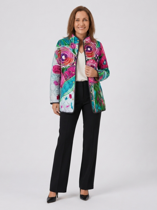 Chaqueta Acolchada Estampada Candela