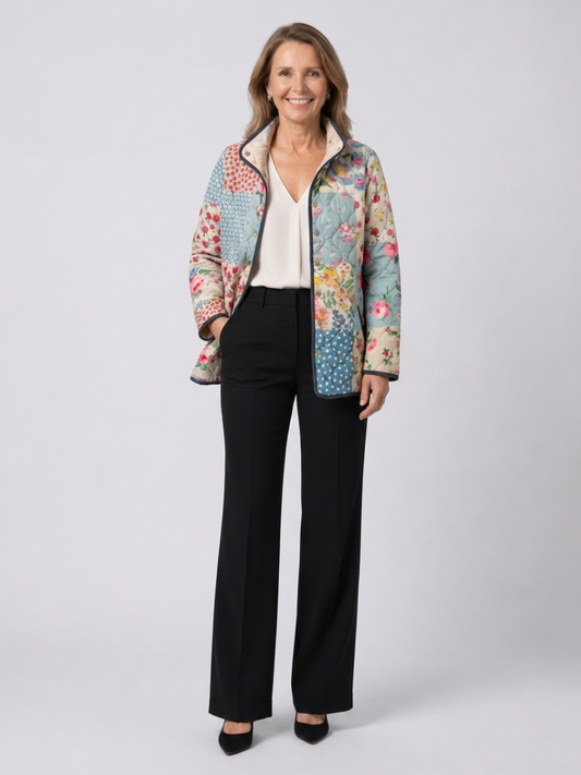 Chaqueta Acolchada Floral Clara