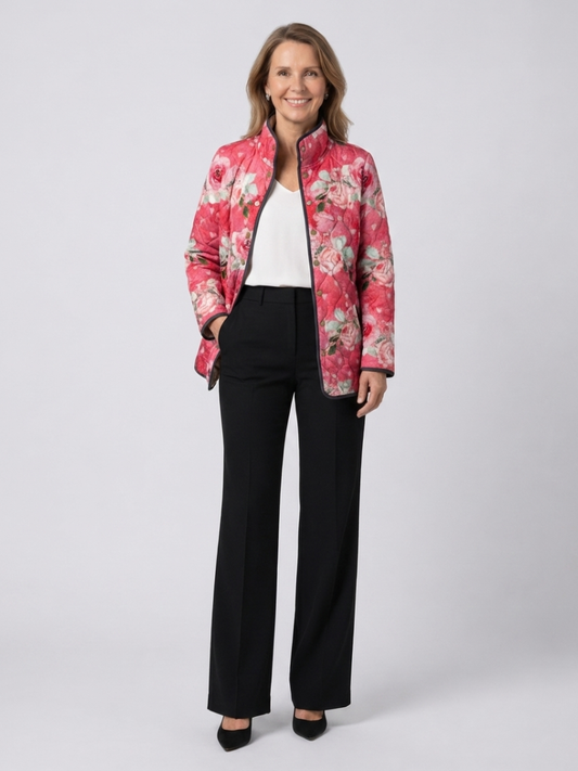Chaqueta Acolchada Floral Carmen