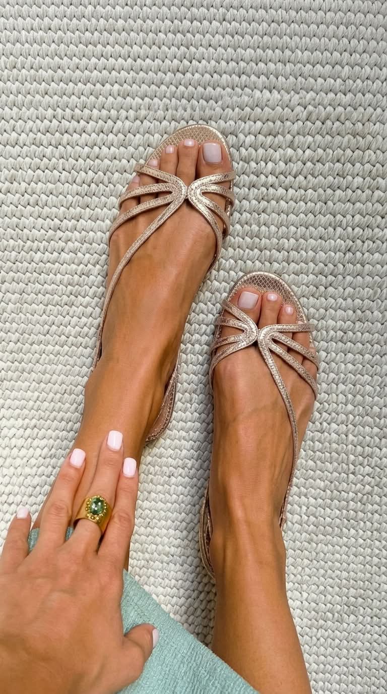 GINEBRA | SANDALIAS DORADAS DE ELEGANCIA VERANIEGA