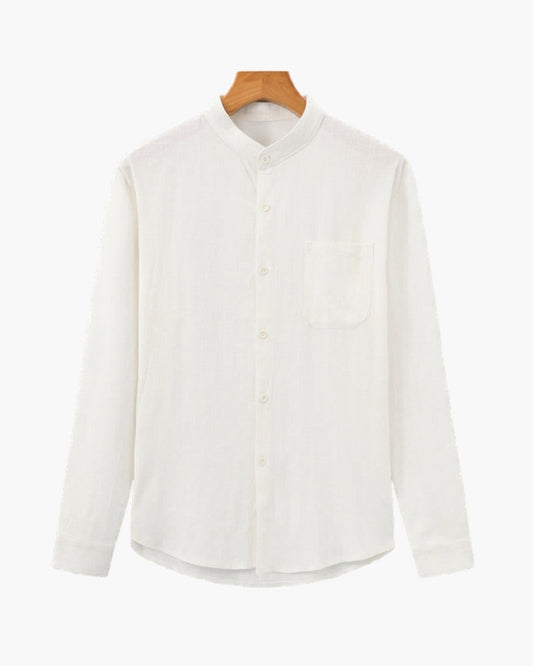 CAMISA DE HOMBRE CON CUELLO MANDARÍN