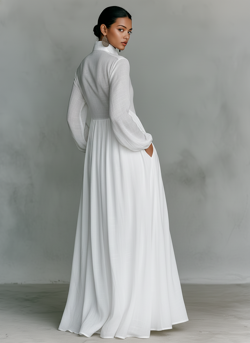 VESTIDO MAXI MINIMALISTA