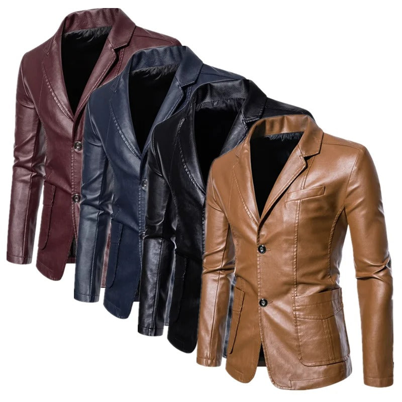 Blazer Adrián Efecto Piel