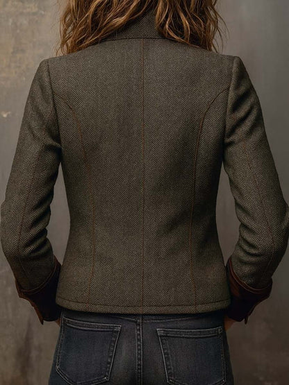 Chaqueta Olivia de Espiga Verde Oliva