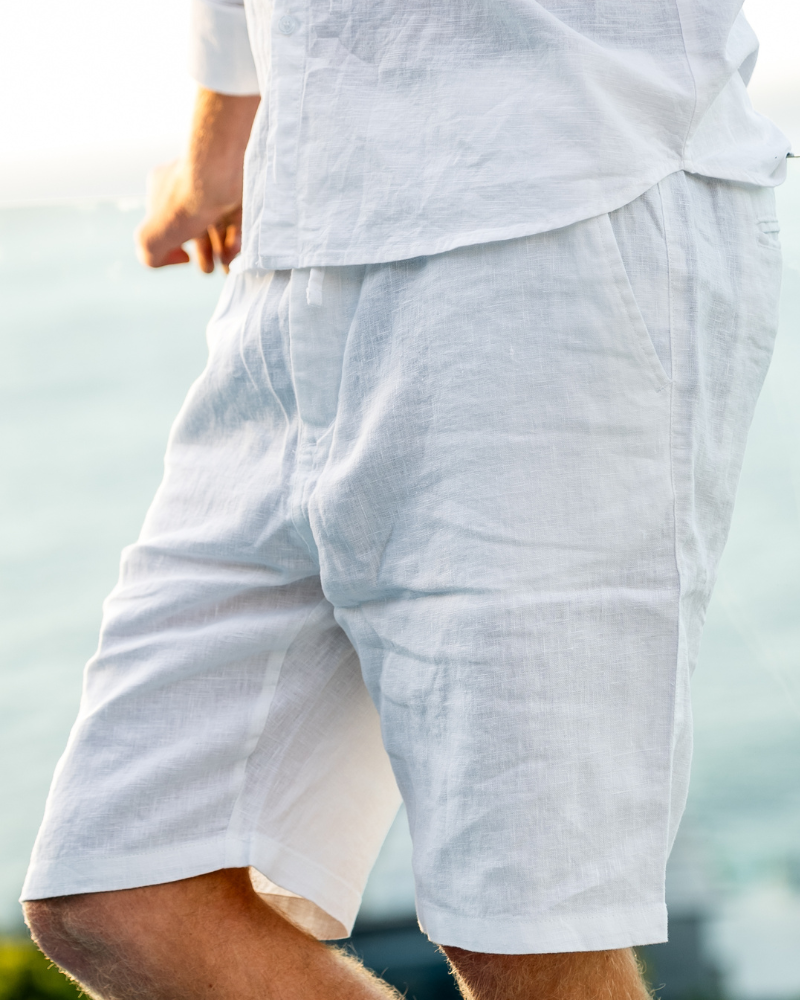PANTALONES CORTOS DE LINO
