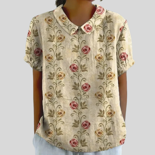 ELEGANTE Y CÓMODA PARTE SUPERIOR FLORAL