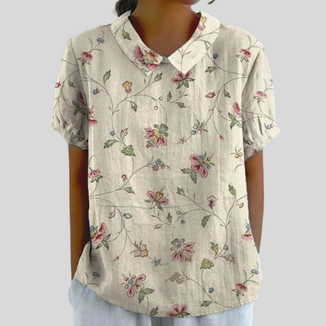 TOP FLORAL ELEGANTE Y CÓMODO