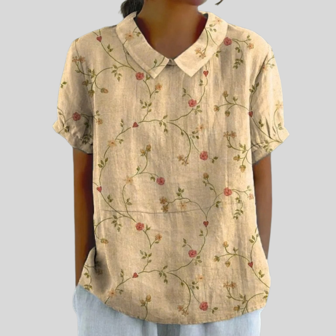 TOP FLORAL ELEGANTE Y CÓMODO