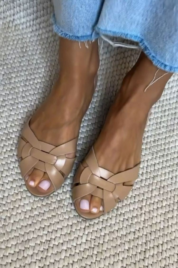 SERAFINA | SANDALIAS TEJIDAS CON MATERIALES NATURALES