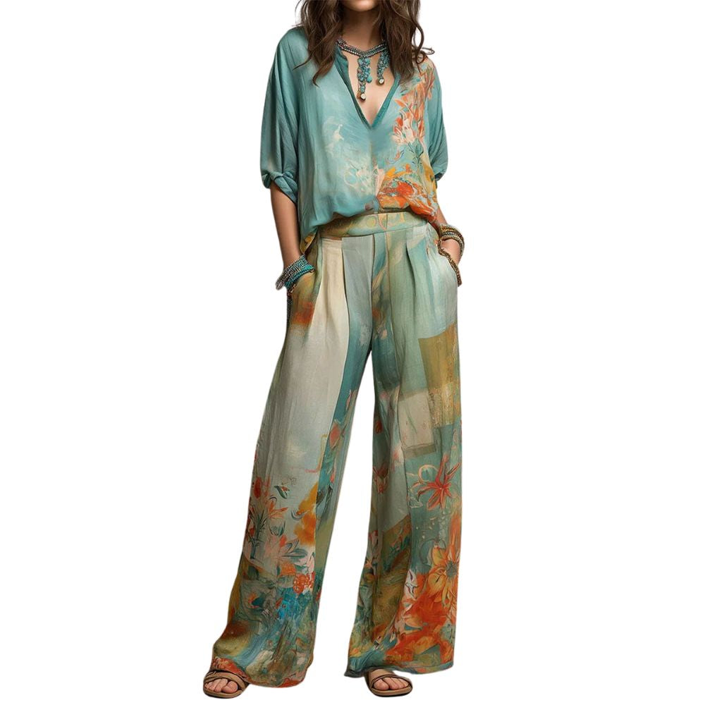ELEGANTE CONJUNTO FLORAL