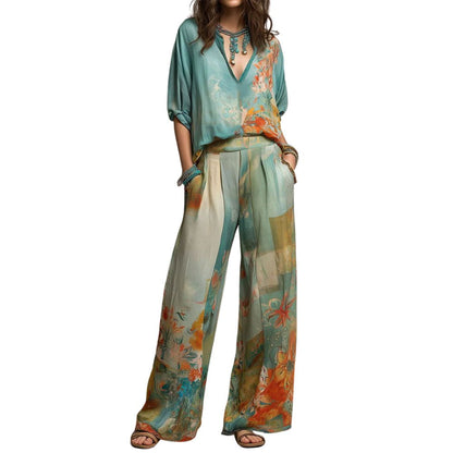 ELEGANTE CONJUNTO FLORAL