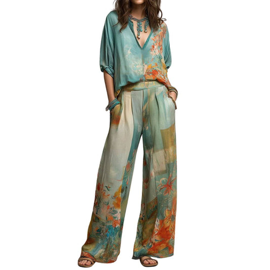 ELEGANTE CONJUNTO FLORAL