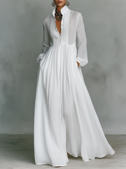 VESTIDO MAXI MINIMALISTA