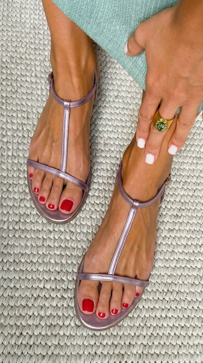 ROSALBA | SANDALIAS DORADAS DE PRIMAVERA
