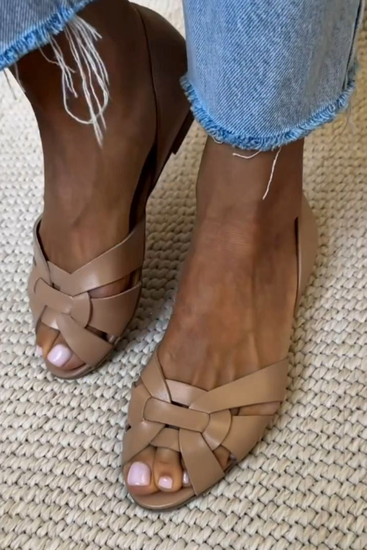 SERAFINA | SANDALIAS TEJIDAS CON MATERIALES NATURALES