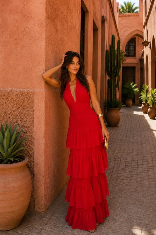 Vestido Carmesí