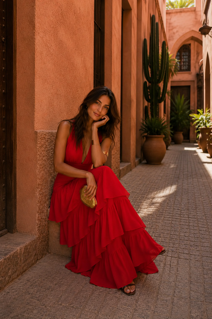 Vestido Carmesí
