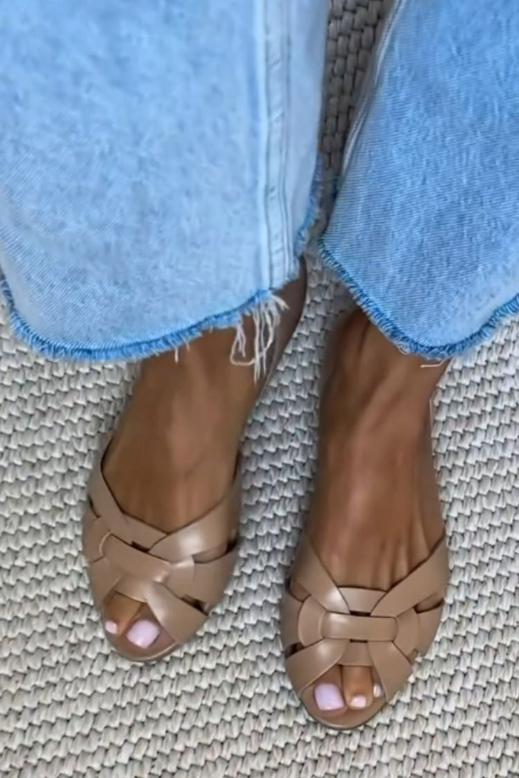 SERAFINA | SANDALIAS TEJIDAS CON MATERIALES NATURALES