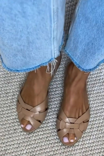 SERAFINA | SANDALIAS TEJIDAS CON MATERIALES NATURALES