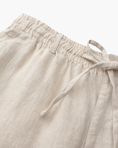 PANTALONES CORTOS DE LINO