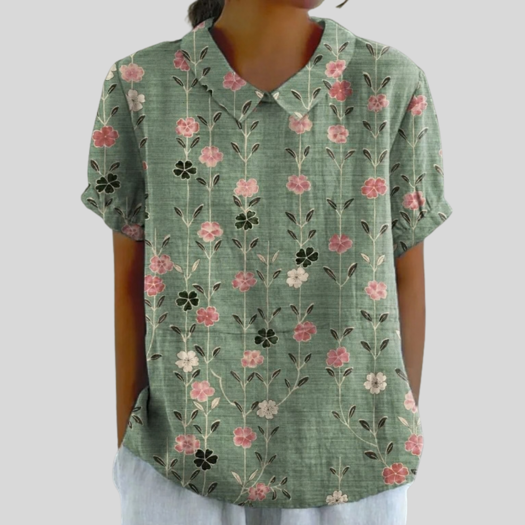 TOP FLORAL ELEGANTE Y CÓMODO