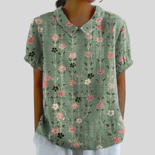 TOP FLORAL ELEGANTE Y CÓMODO