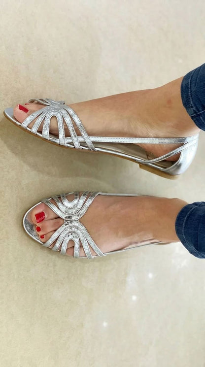 ELEONORA | SANDALIAS DORADAS VERANIEGAS