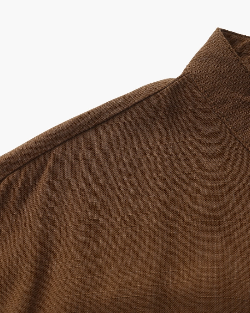 CAMISA DE HOMBRE CON CUELLO MANDARÍN