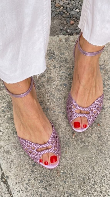 ISADORA | SANDALIAS DORADAS TRENZADAS