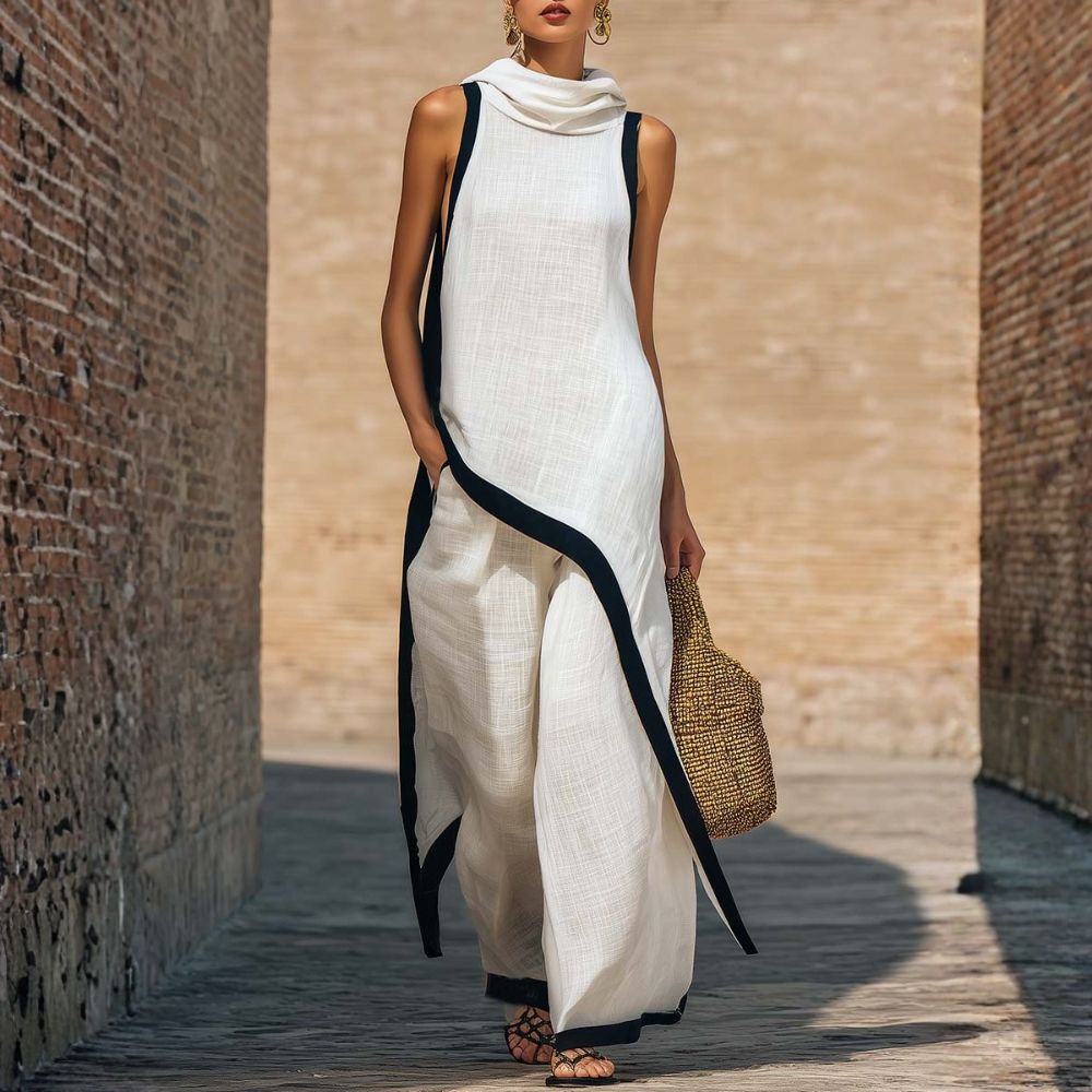 TRAJE DE LINO ELEGANTE
