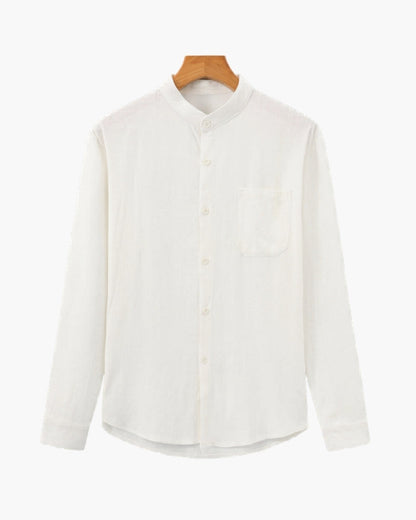 CAMISA DE HOMBRE CON CUELLO MANDARÍN