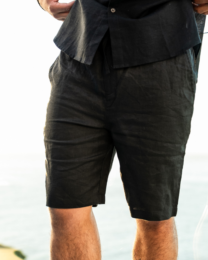 PANTALONES CORTOS DE LINO
