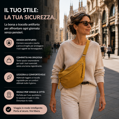 BOLSO DE HOMBRO OCRE