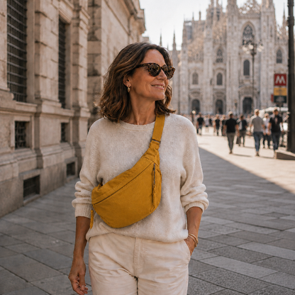 BOLSO DE HOMBRO OCRE