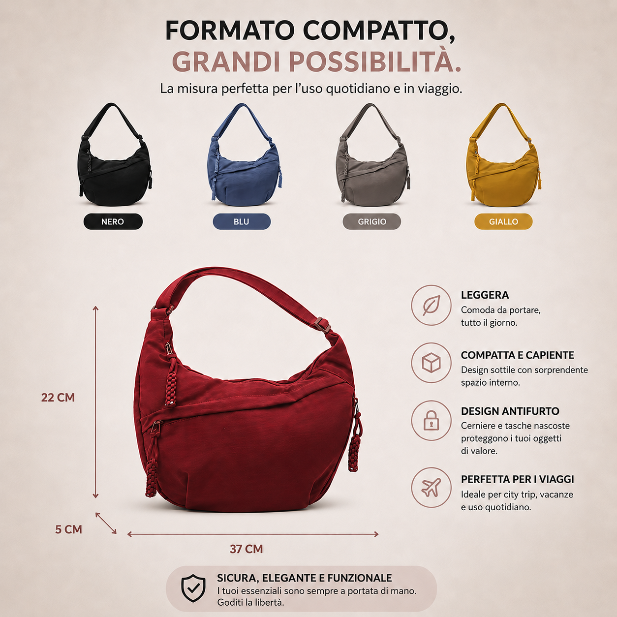 BOLSO DE HOMBRO NARANJA