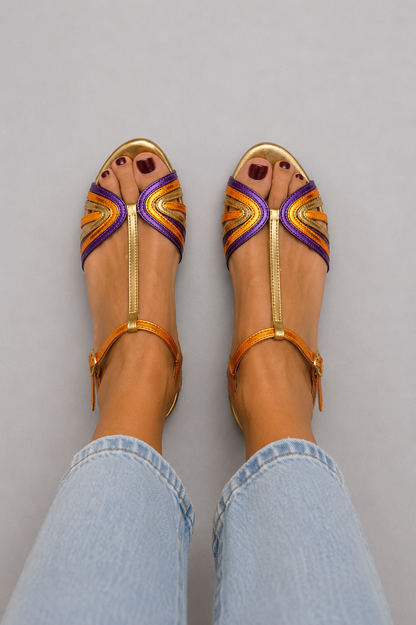 VIVIANA | SANDALIAS DE COLORES MEDITERRÁNEOS