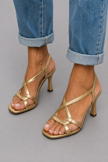 ELIZABETH | SANDALIAS DORADAS ENCANTO DE VERANO