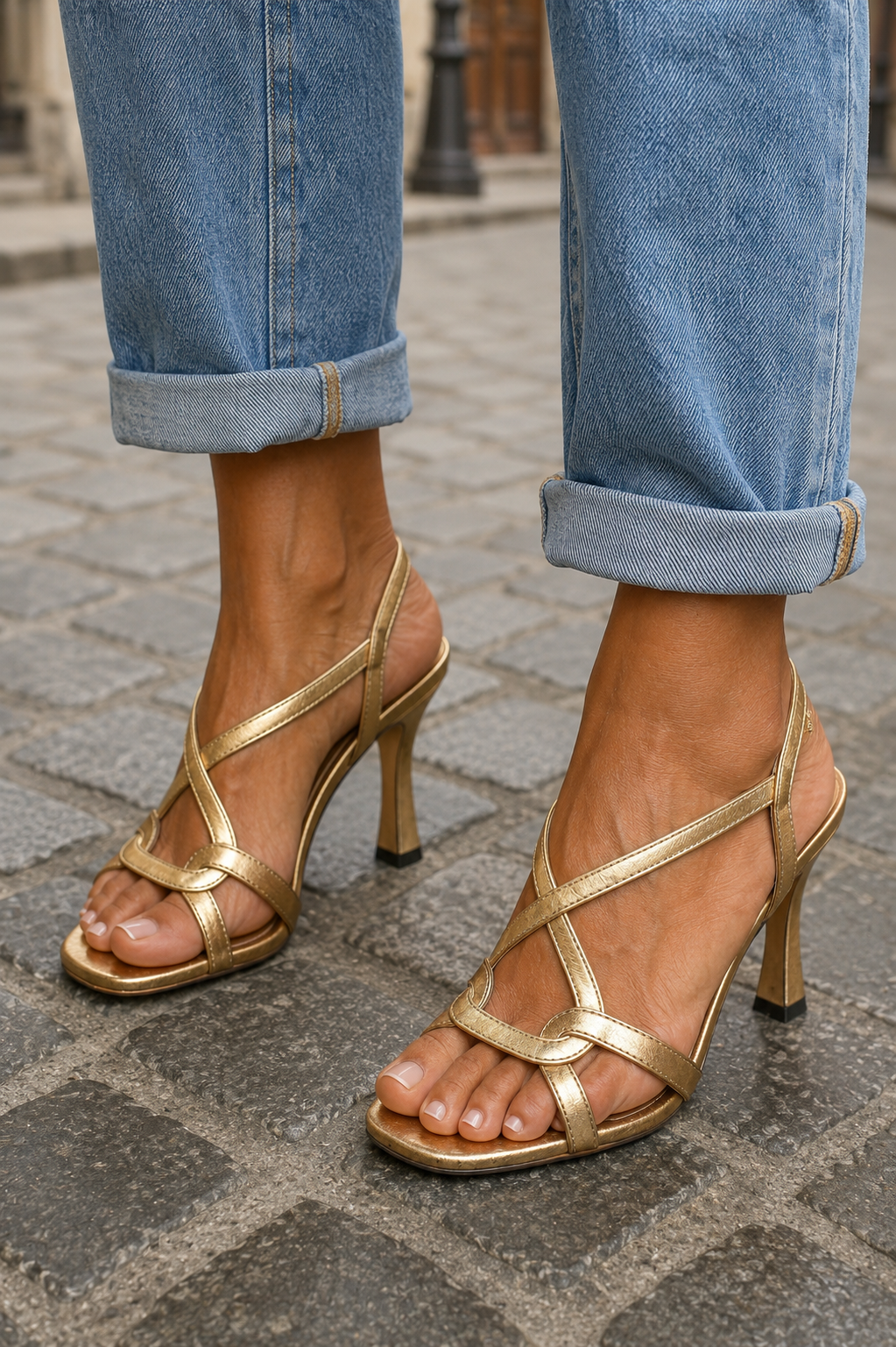 ELIZABETH | SANDALIAS DORADAS ENCANTO DE VERANO