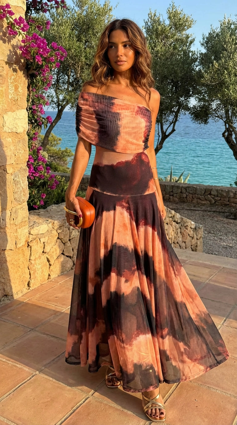 Vestido Ocaso Mediterráneo