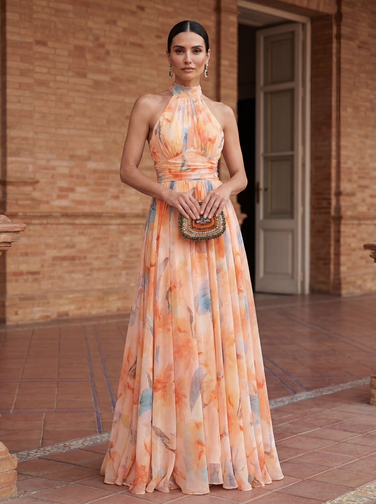 Vestido Largo Acuarela