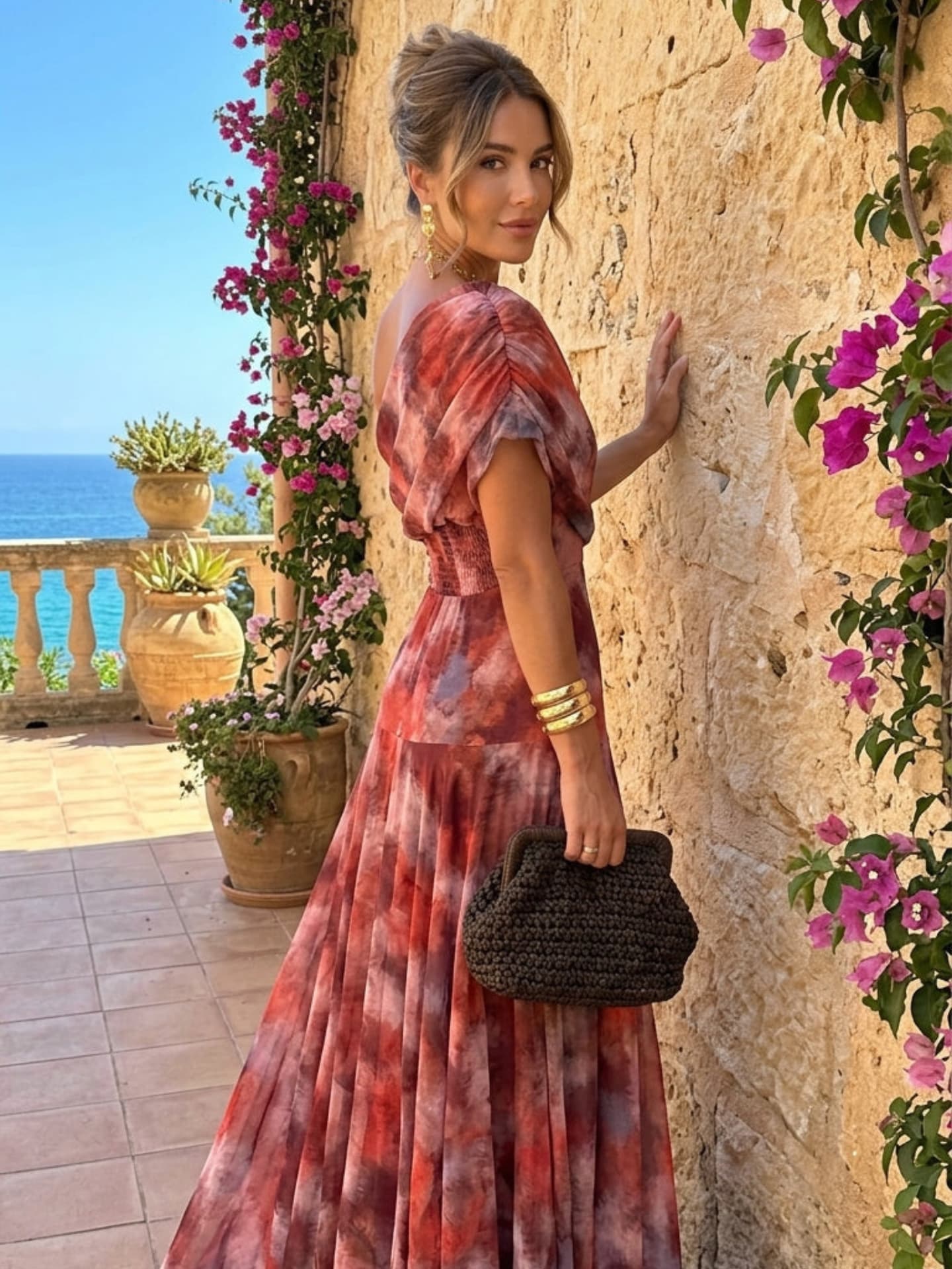 Vestido Brisa Granate