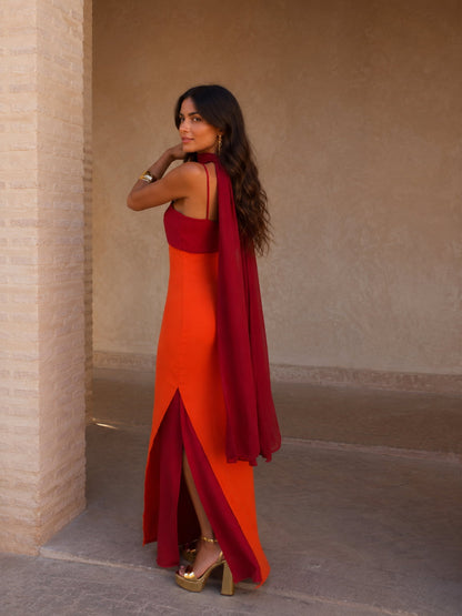 Vestido Aurora Carmesí