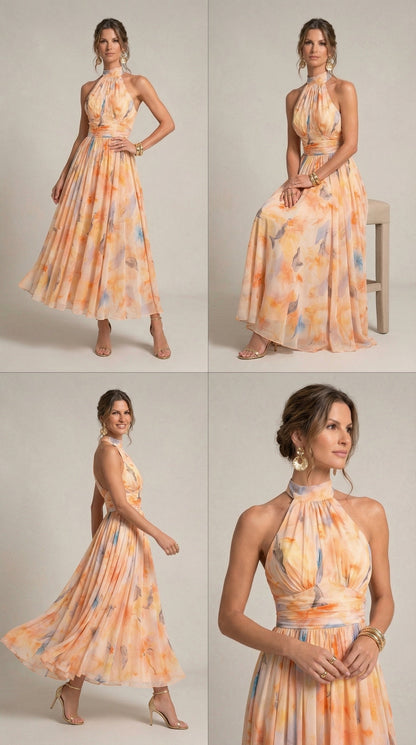 Vestido Largo Acuarela