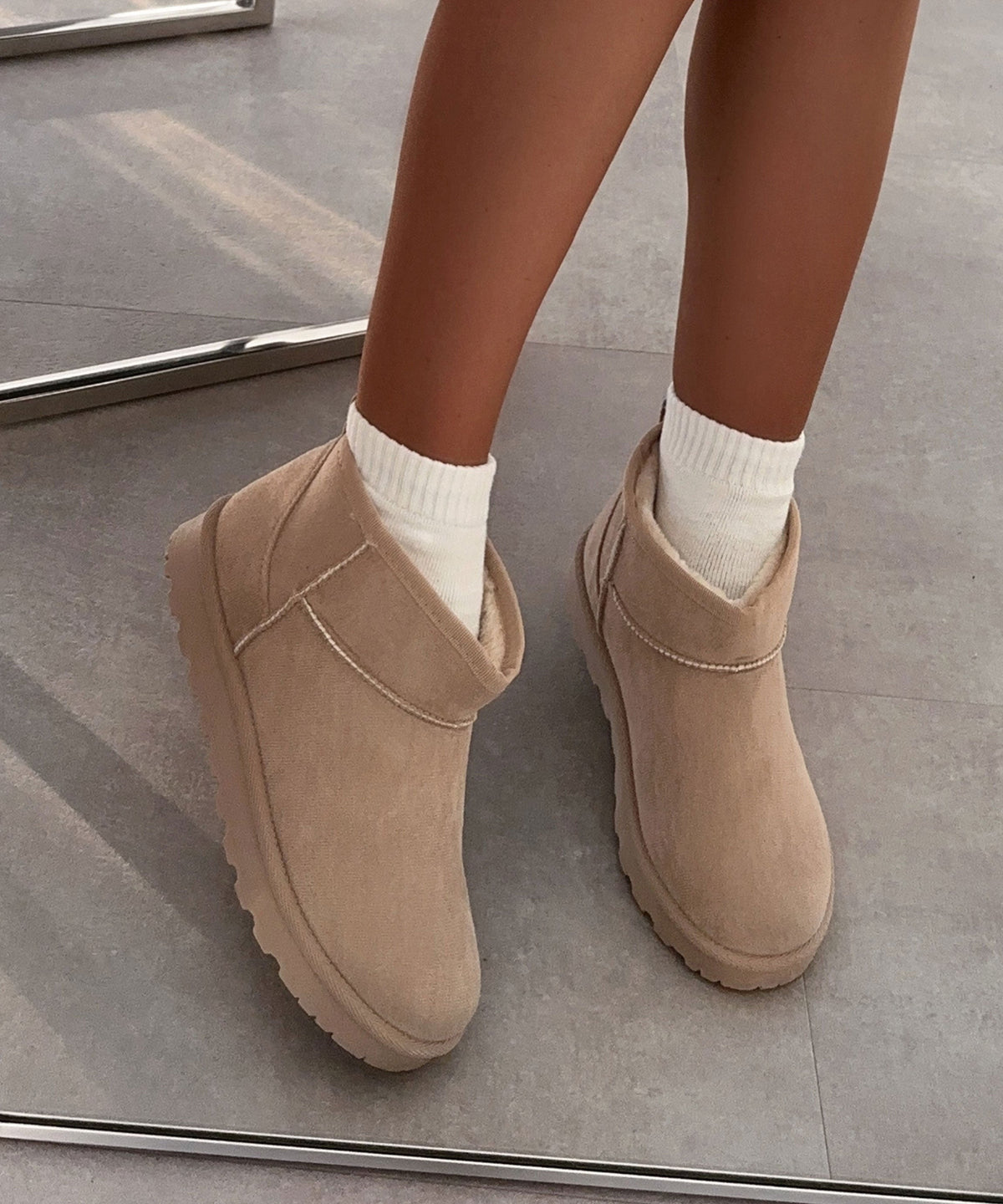 Botines Alba Beige