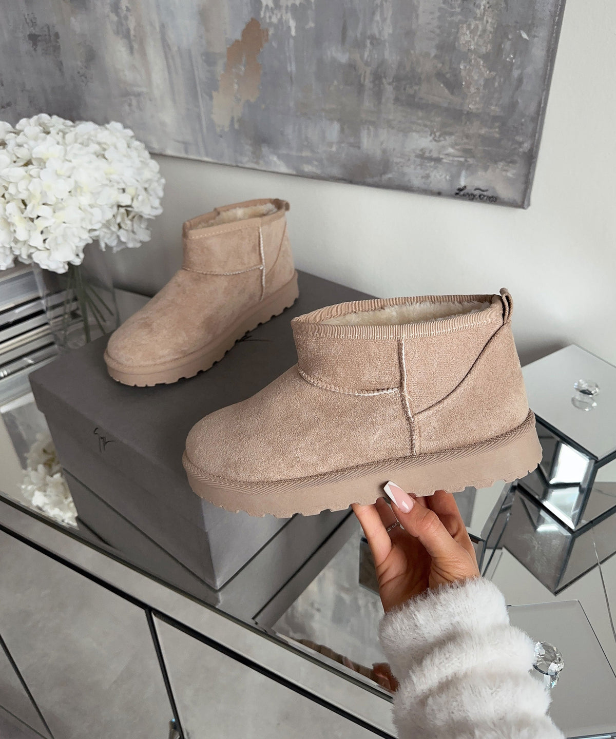 Botines Alba Beige